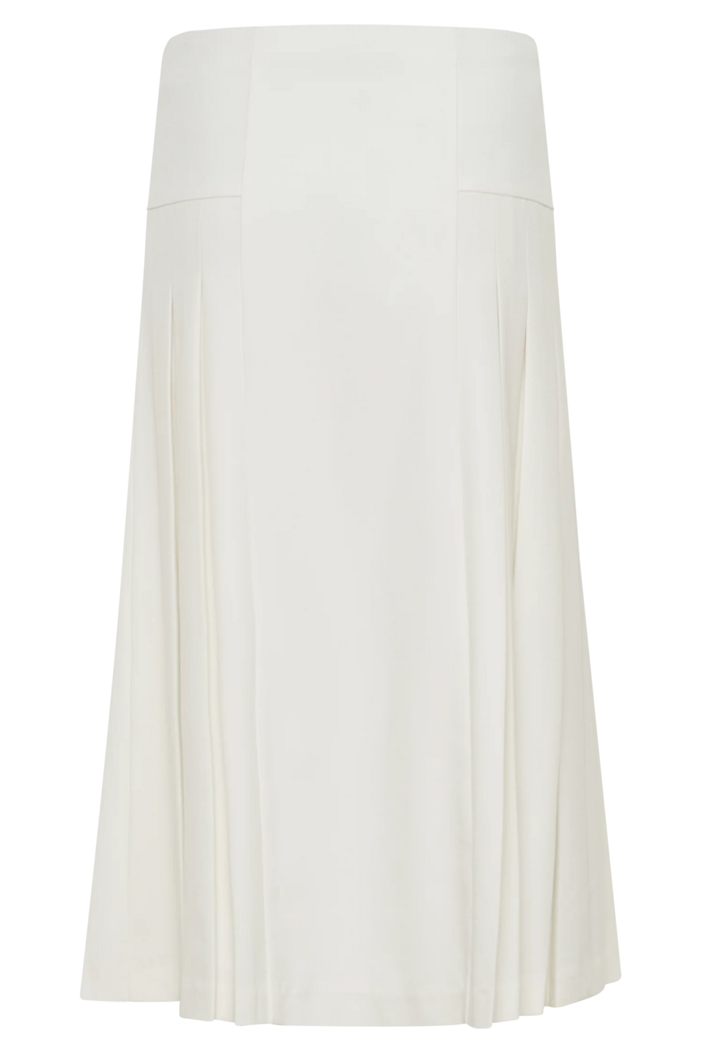 Brigette Pleated Midi Skirt - Ivory
