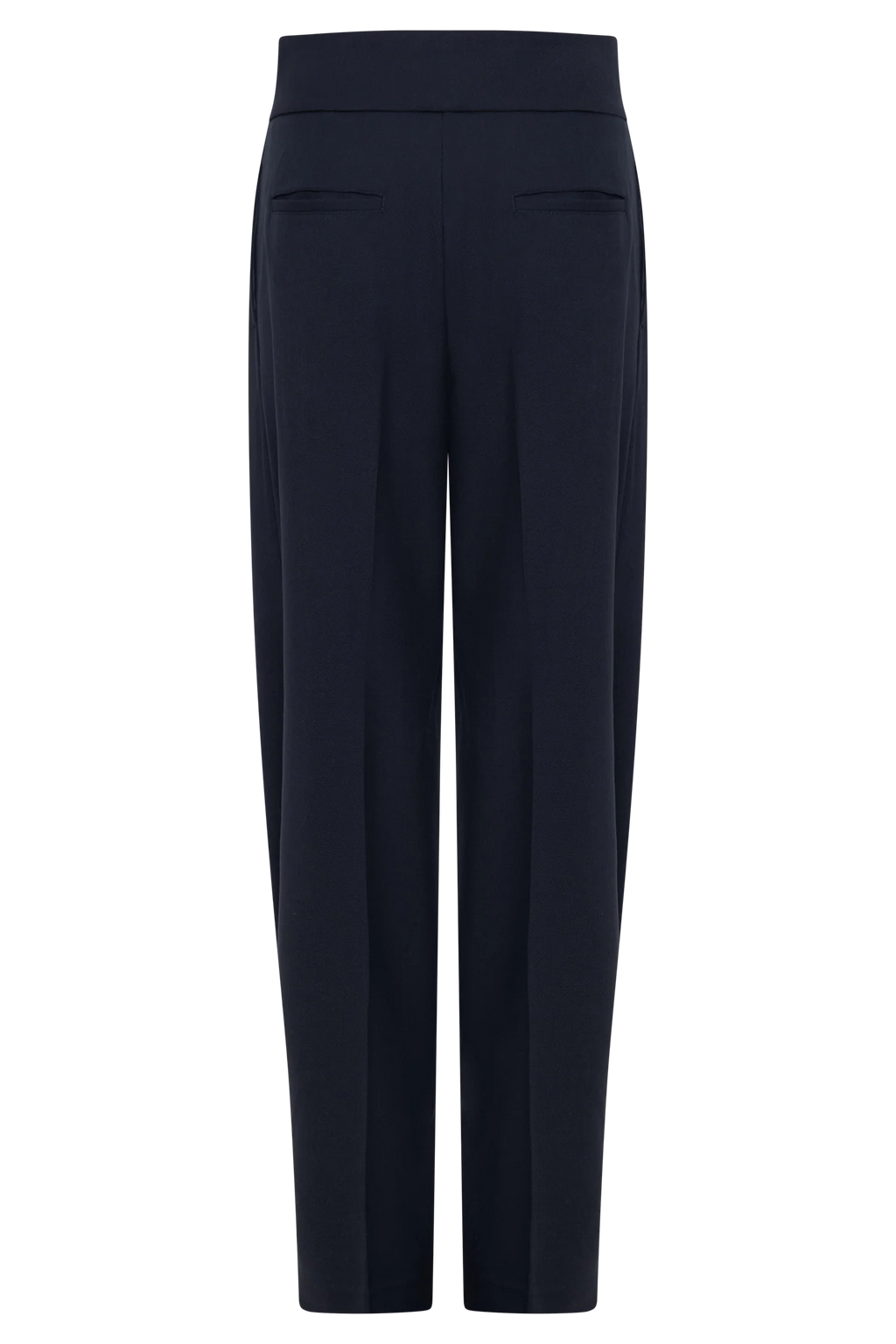 Penelope Pleated High Waisted Pants - Dark Navy