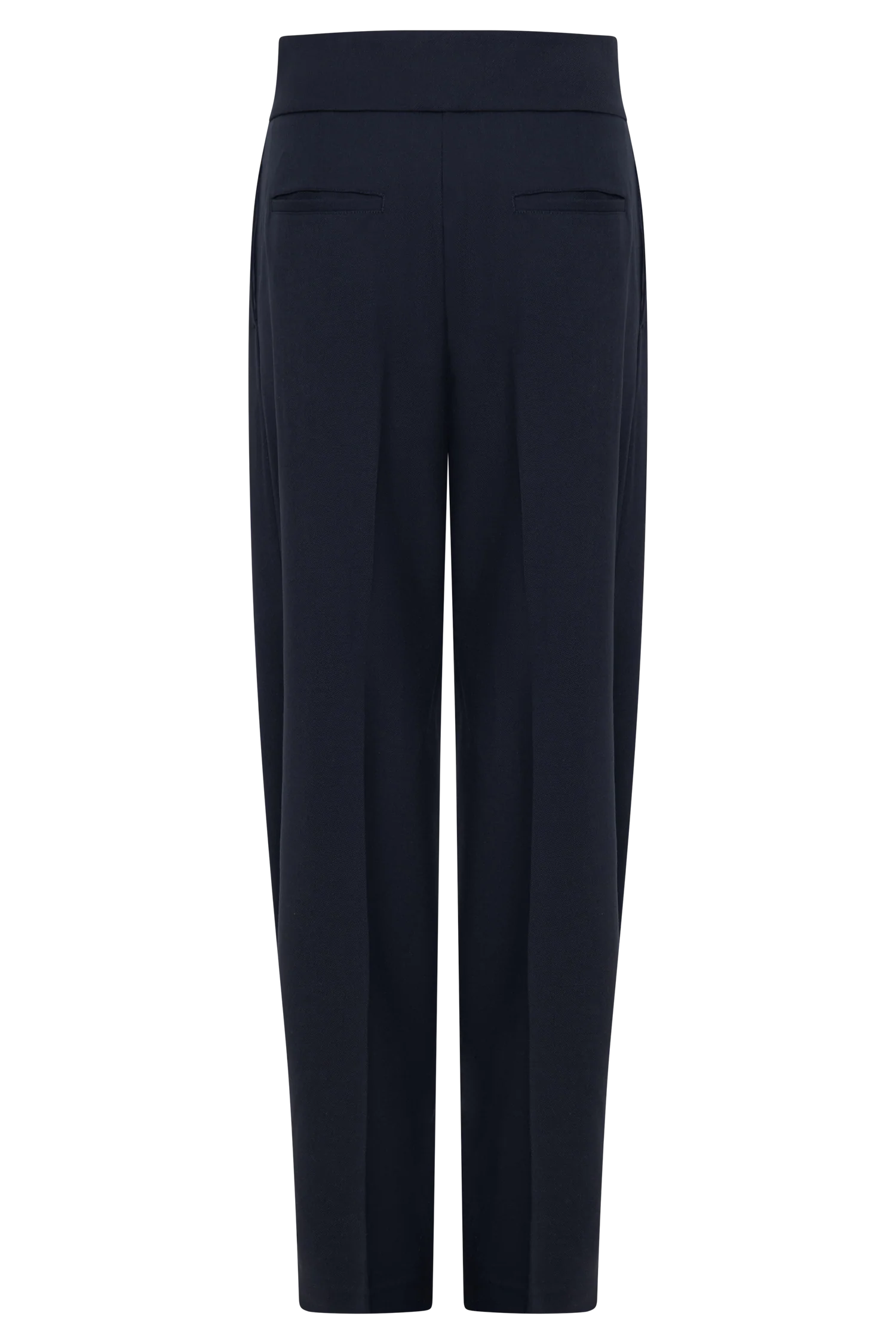 Penelope Pleated High Waisted Pants - Dark Navy