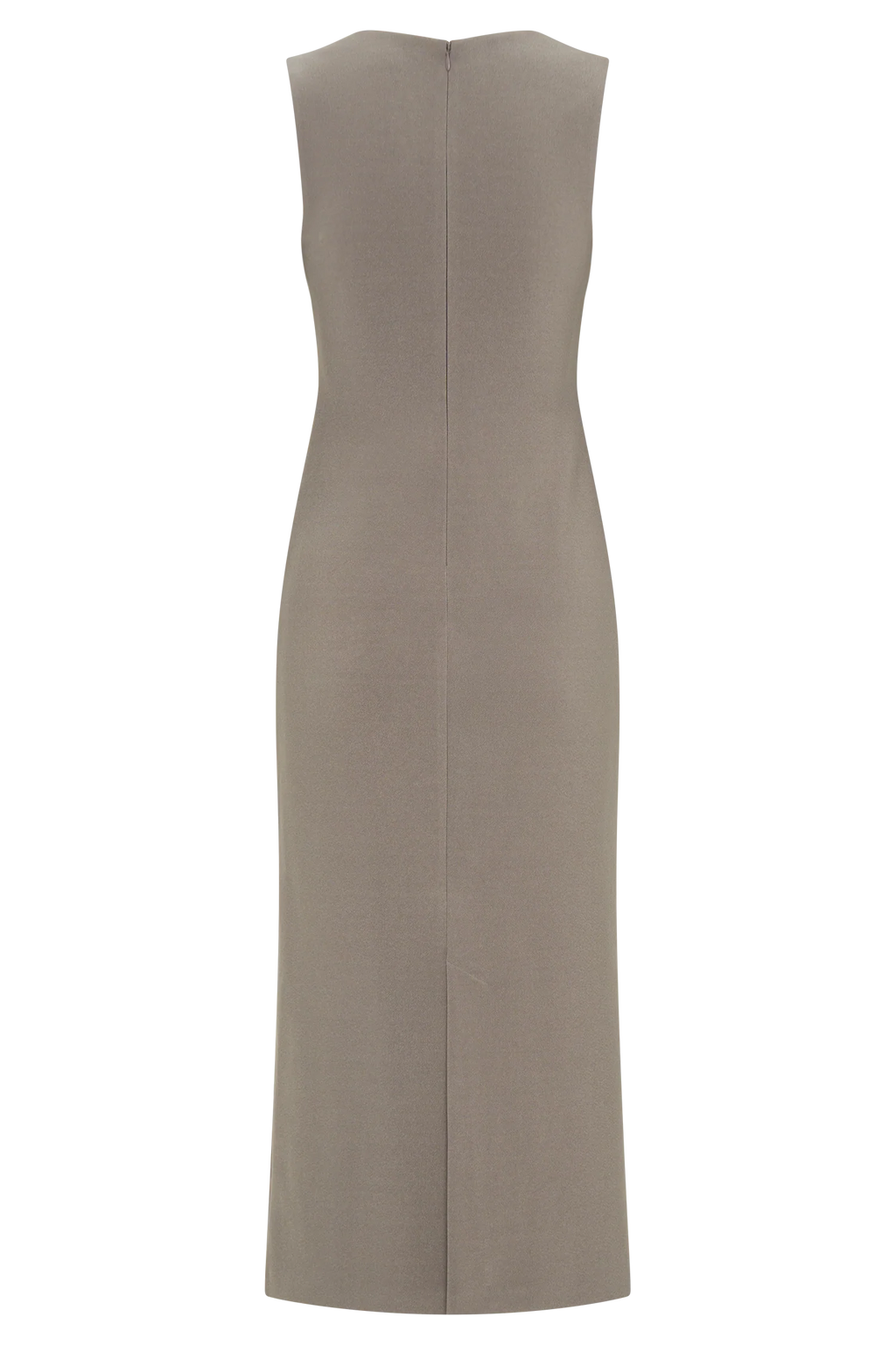 Frida Crepe Midi Dress - Smoke