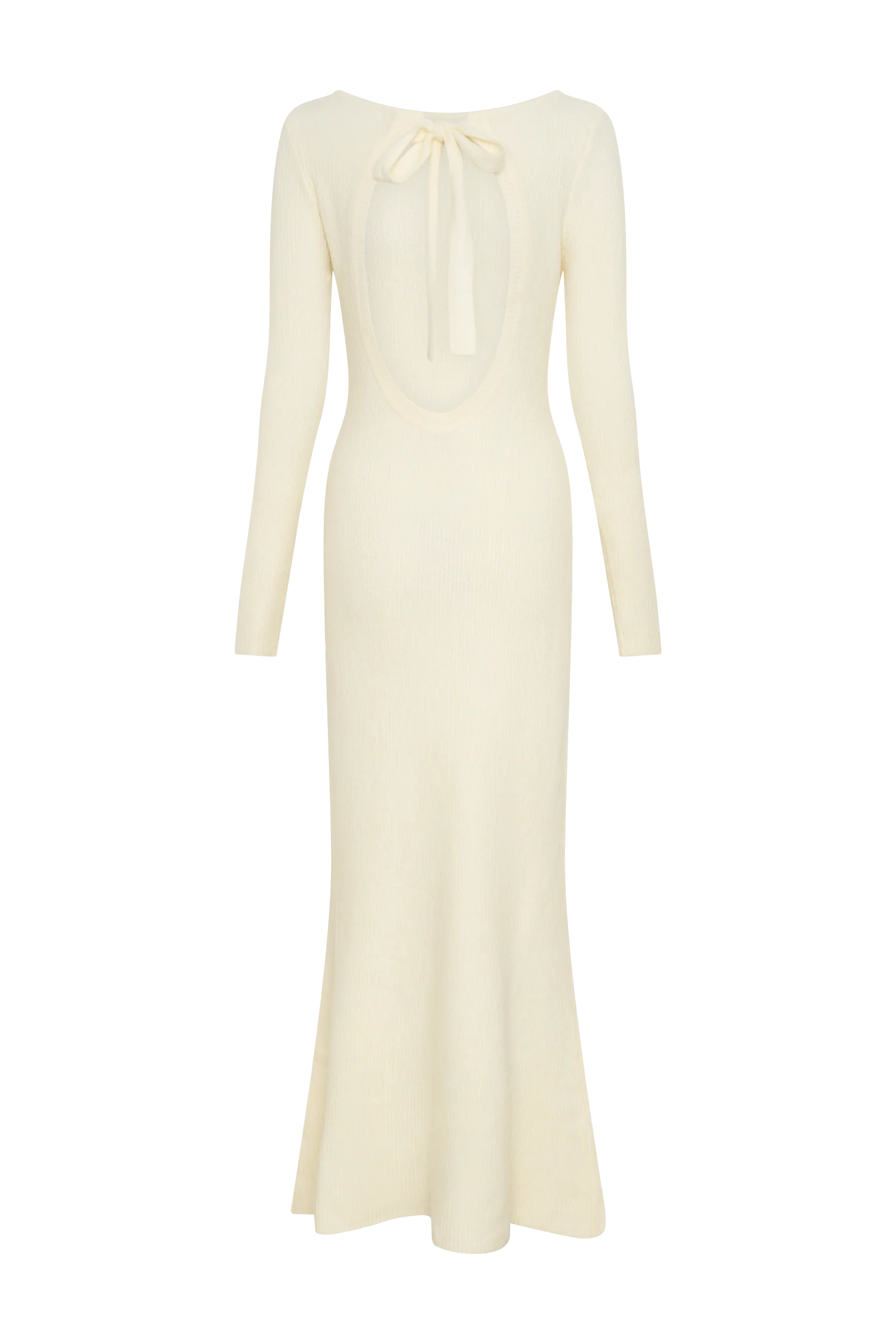 Emily Long Sleeve Knit Maxi Dress - Ivory Marle