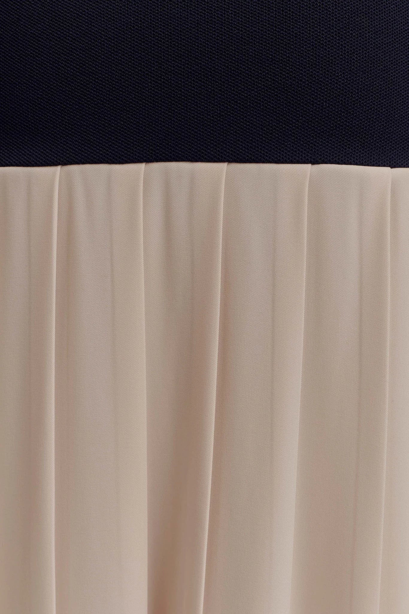 Presley Contrast Knit Off Shoulder Maxi Dress - Navy And Cream