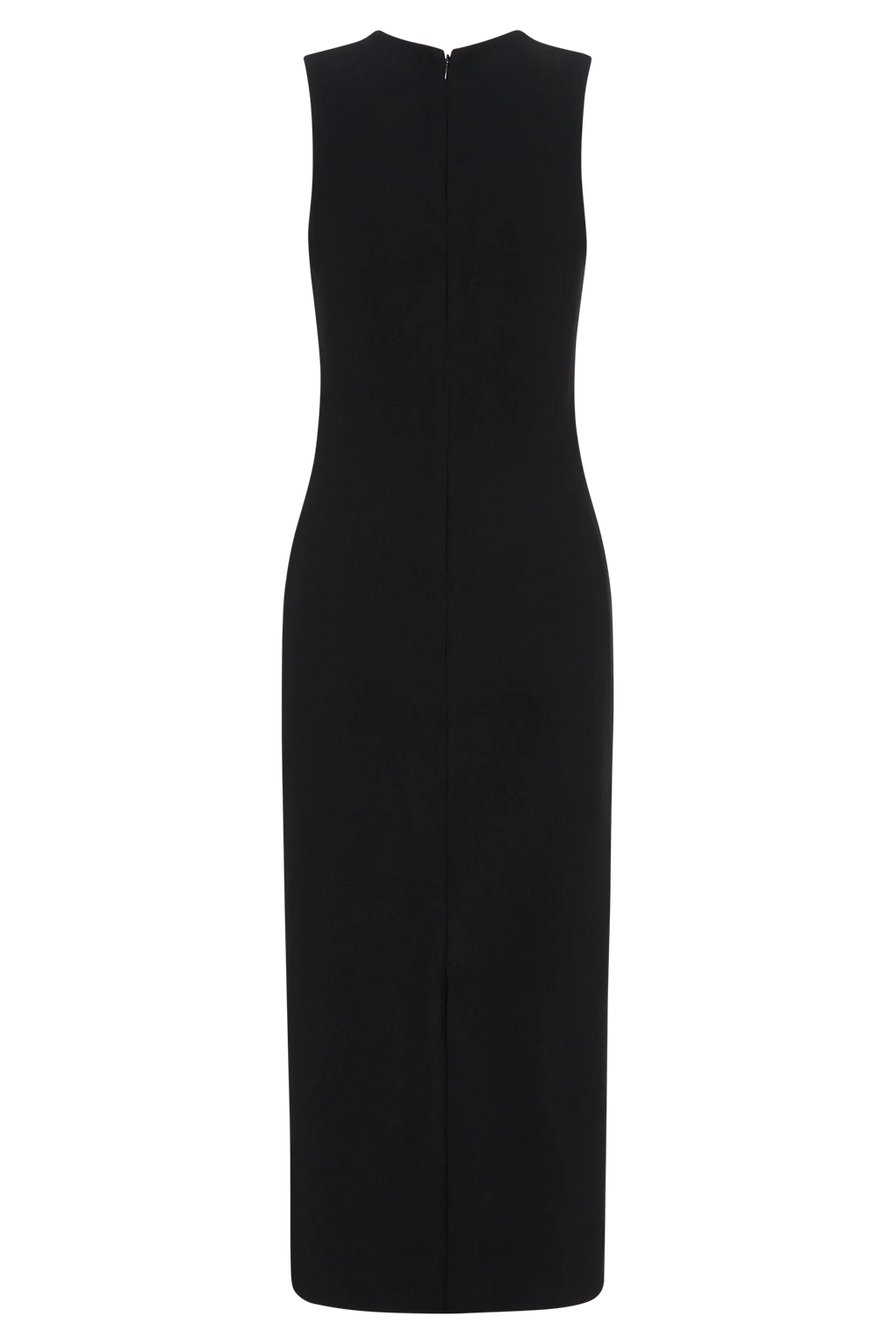 Frida Crepe Midi Dress - Black