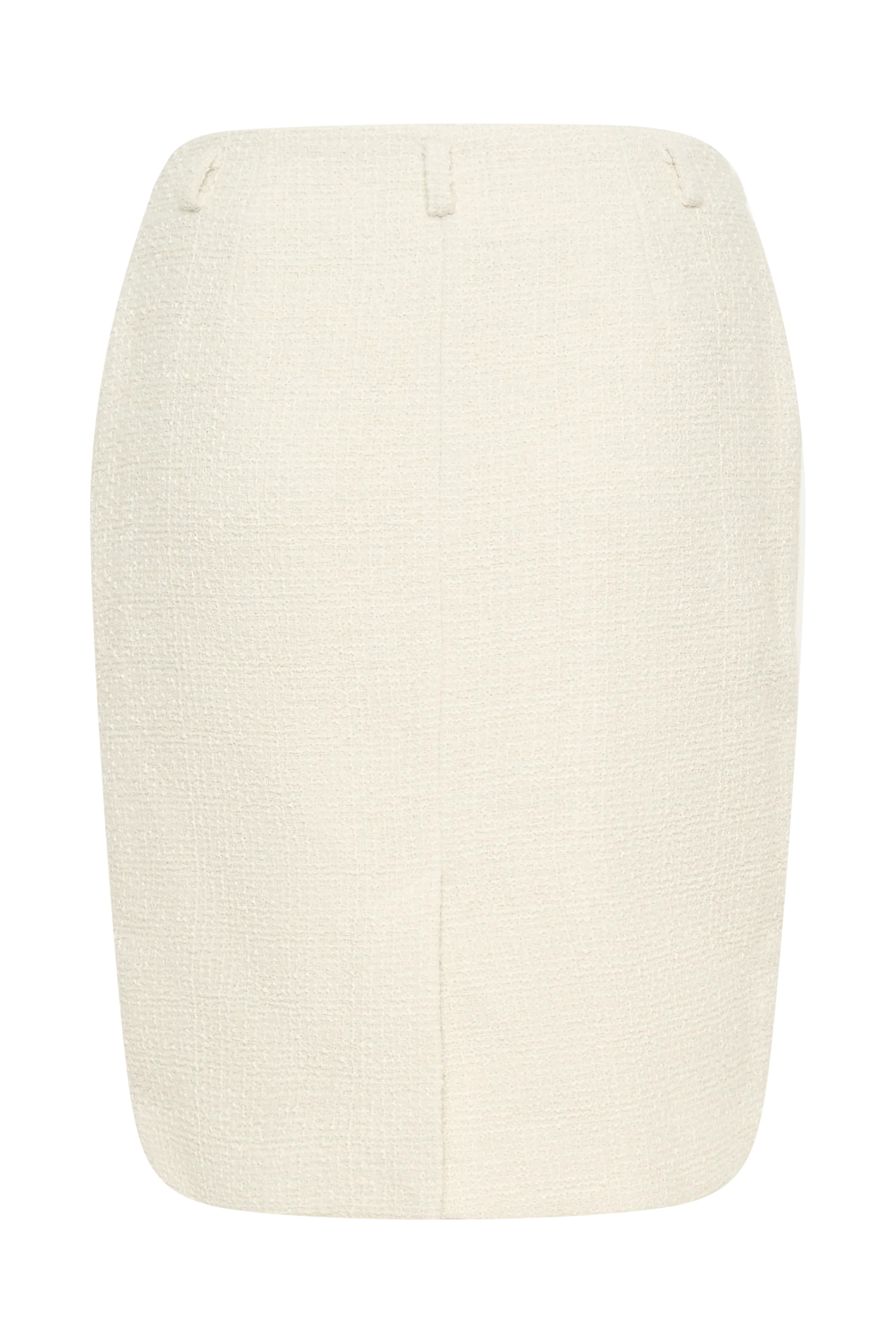 Addison Boucle Knee Length Skirt - Ivory