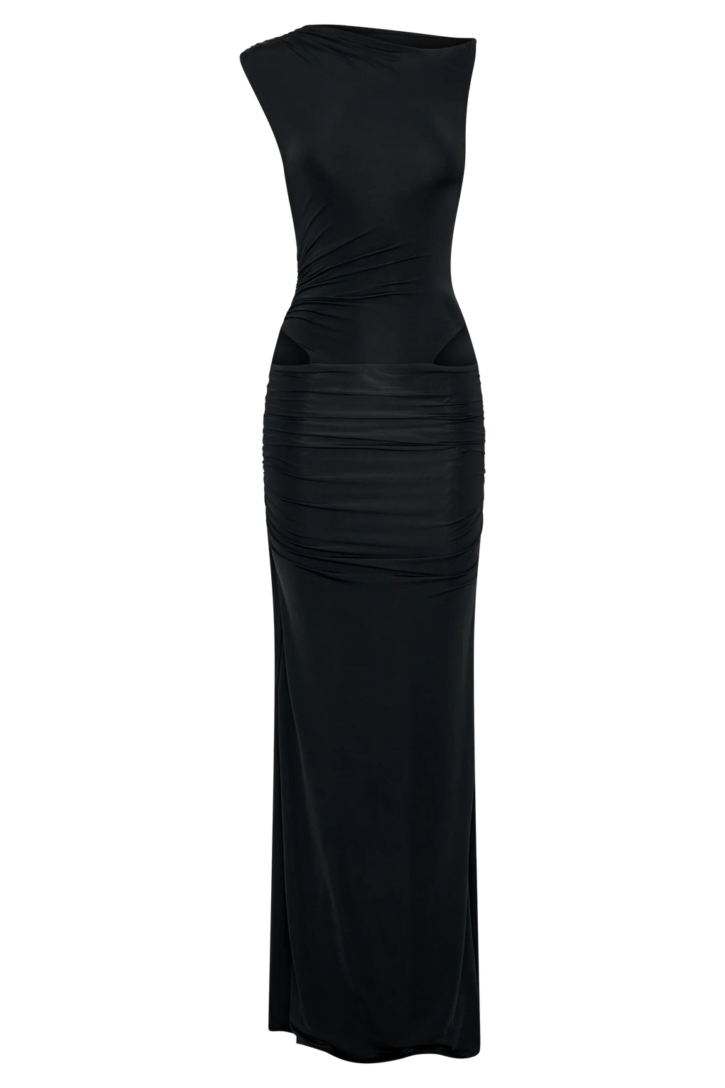 Kaia Slinky Cut Out Maxi Dress - Black