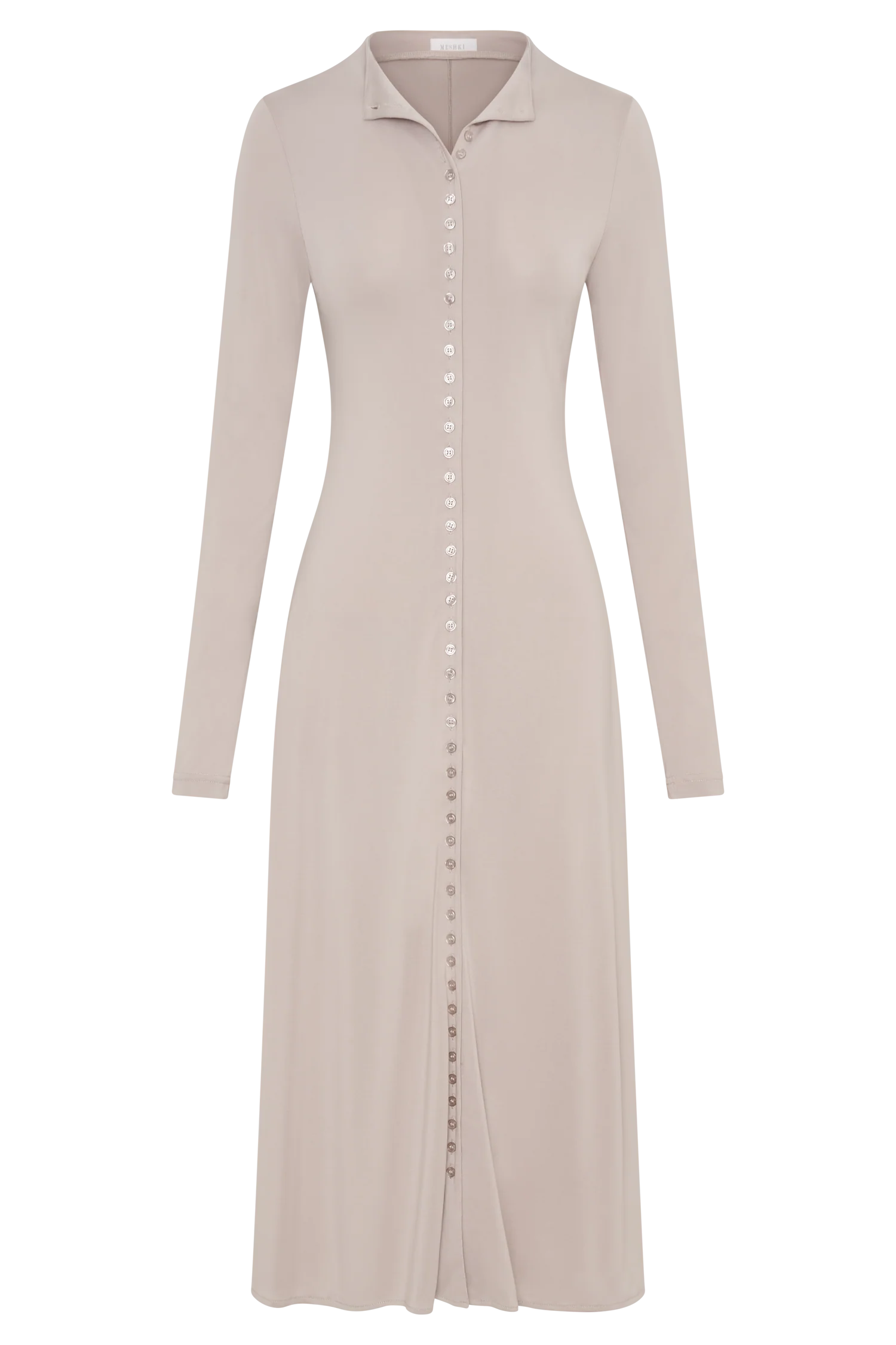 Anders Peached Jersey Midi Dress - Taupe