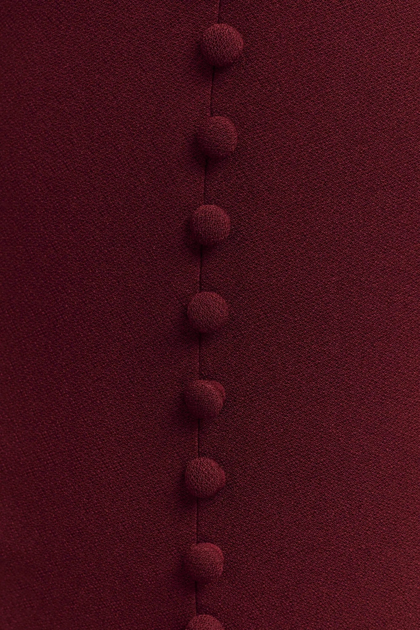 Annita Crepe Halter Midi Dress - Merlot